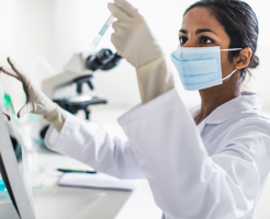 Medpace scientist in the lab